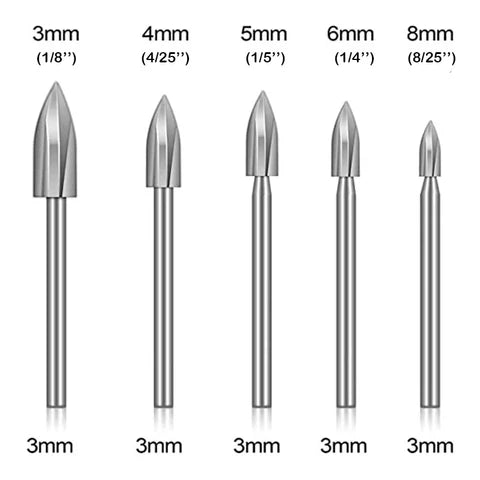 Wyhsports - 5-piece woodcarving drill bit sets