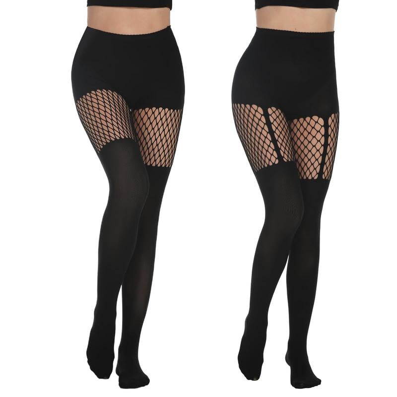 ✨Limited Time Hot Sale🔥Women's Sexy Fishnet Mock Thigh High Stockings