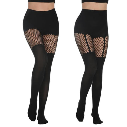 ✨Limited Time Hot Sale🔥Women's Sexy Fishnet Mock Thigh High Stockings