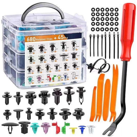 🏆🔥Limited time offer, last day 58% off🔥680Pcs Car Retainer Clips & Fastener Remover