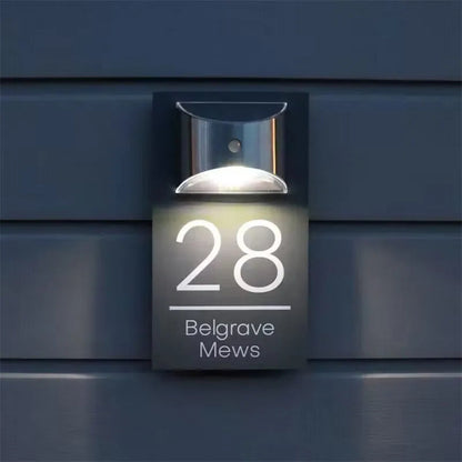 Wyhsports - Personalized Solar Modern Door Plaque