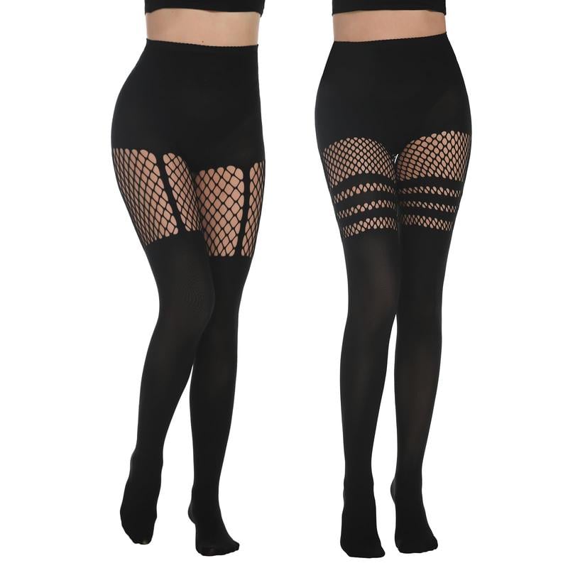 ✨Limited Time Hot Sale🔥Women's Sexy Fishnet Mock Thigh High Stockings
