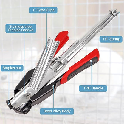 🔥LAST DAY 52% OFF🔥✨Spring-loaded Hog Ring Plier Gun Tool