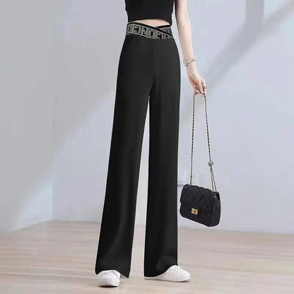 💥Special sale - Ice Silk High Waist Wide-leg Pants