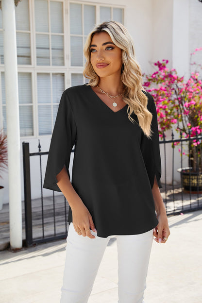 🔥LAST DAY 56% OFF🔥🔥V-neck Chiffon Blouse for Women