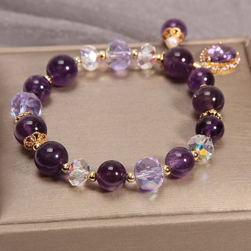 🤣Last day! 💥Special sale - Natural Amethyst Water Drop Bracelet