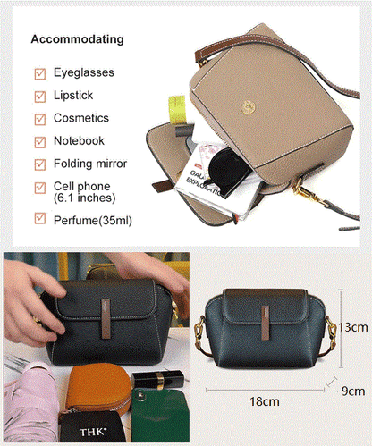 🎁WLight luxury soft leather trendy and versatile crossbody bag