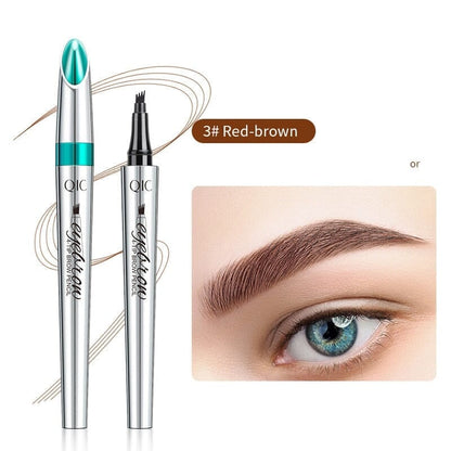 🛒LAST DAY 56% OFF🔥3D Waterproof 4 Fork Tip Eyebrow Pencil