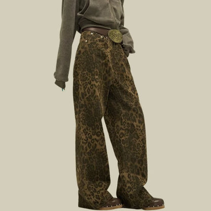💥Special sale - Viral Leopard Print Jeans