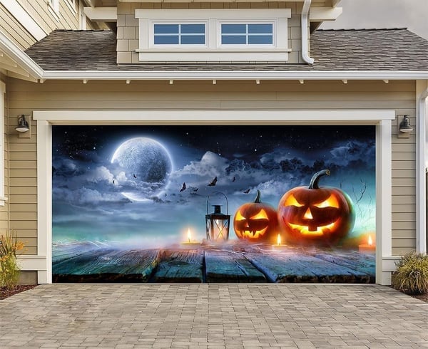 Hot Sale-Halloween 2024 Garage Door Decoration