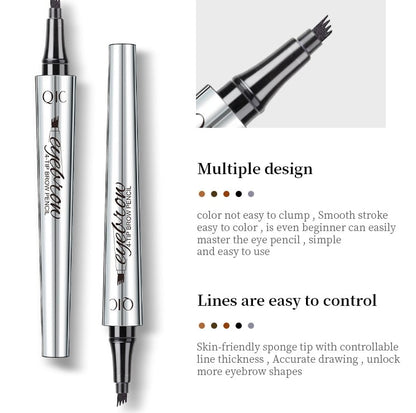 🛒LAST DAY 56% OFF🔥3D Waterproof 4 Fork Tip Eyebrow Pencil