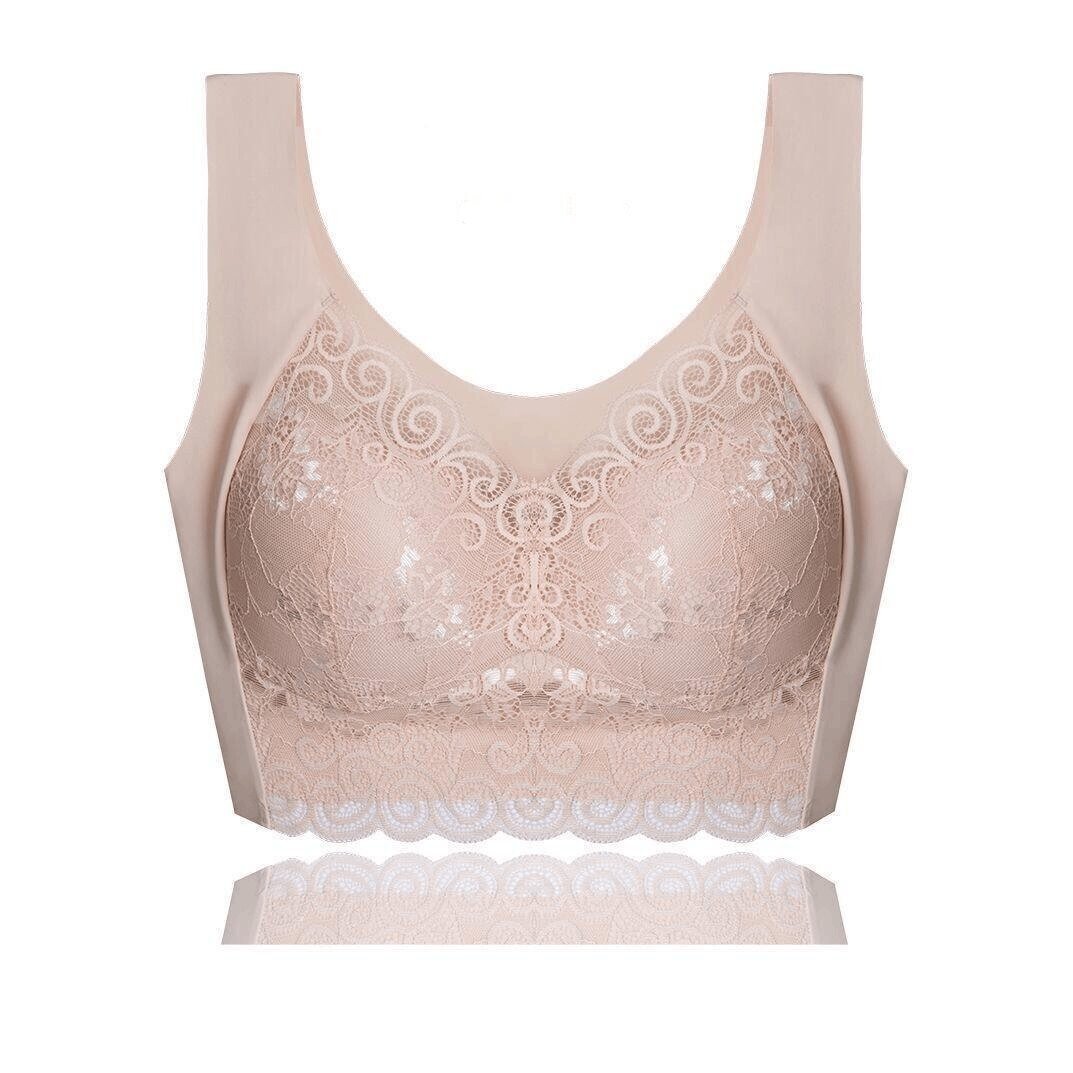 💖Buy 2 Get 1 Free (3 pcs)🎁Elegant Lace Lift-up Plus Size Wireless Breathable Vest Bra