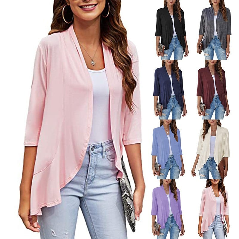🔥Last Day ✨Women's Casual Lightweight Open Front Cardigans
