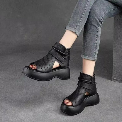 💥Special sale - Newest Women's Retro Soft PU Leather Sandalias