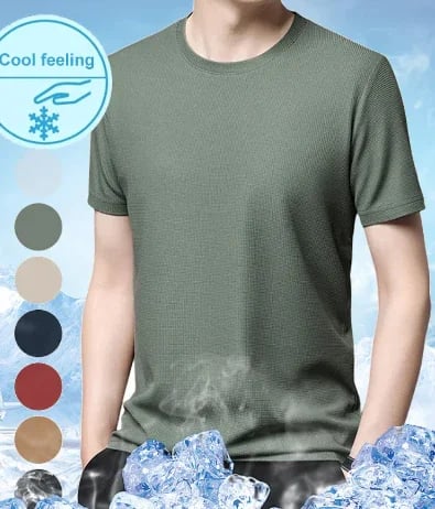 🔥LAST DAY 52% OFF🔥🔥Waffle woven ice silk breathable T-shirt