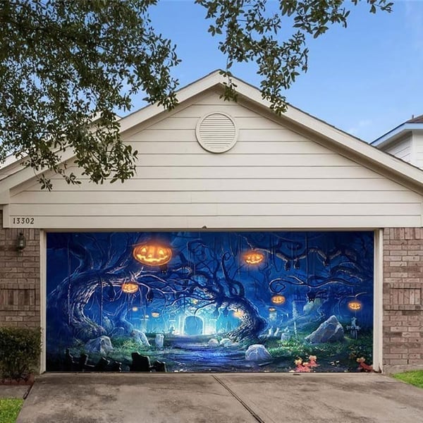 Hot Sale-Halloween 2024 Garage Door Decoration