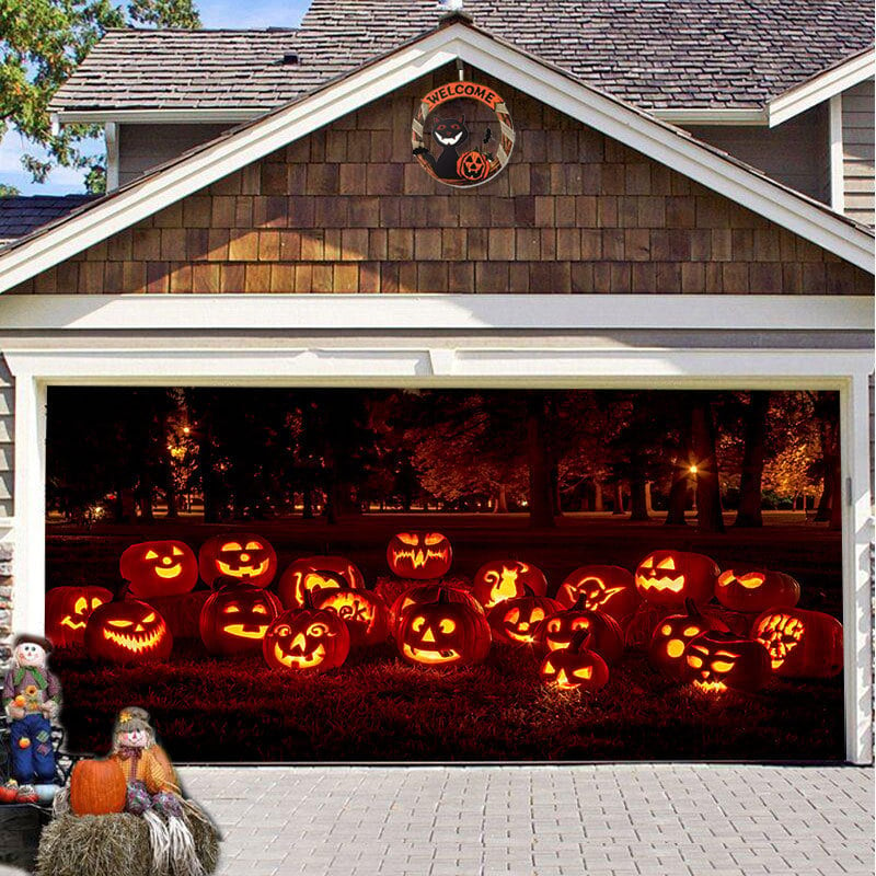 Hot Sale-Halloween 2024 Garage Door Decoration