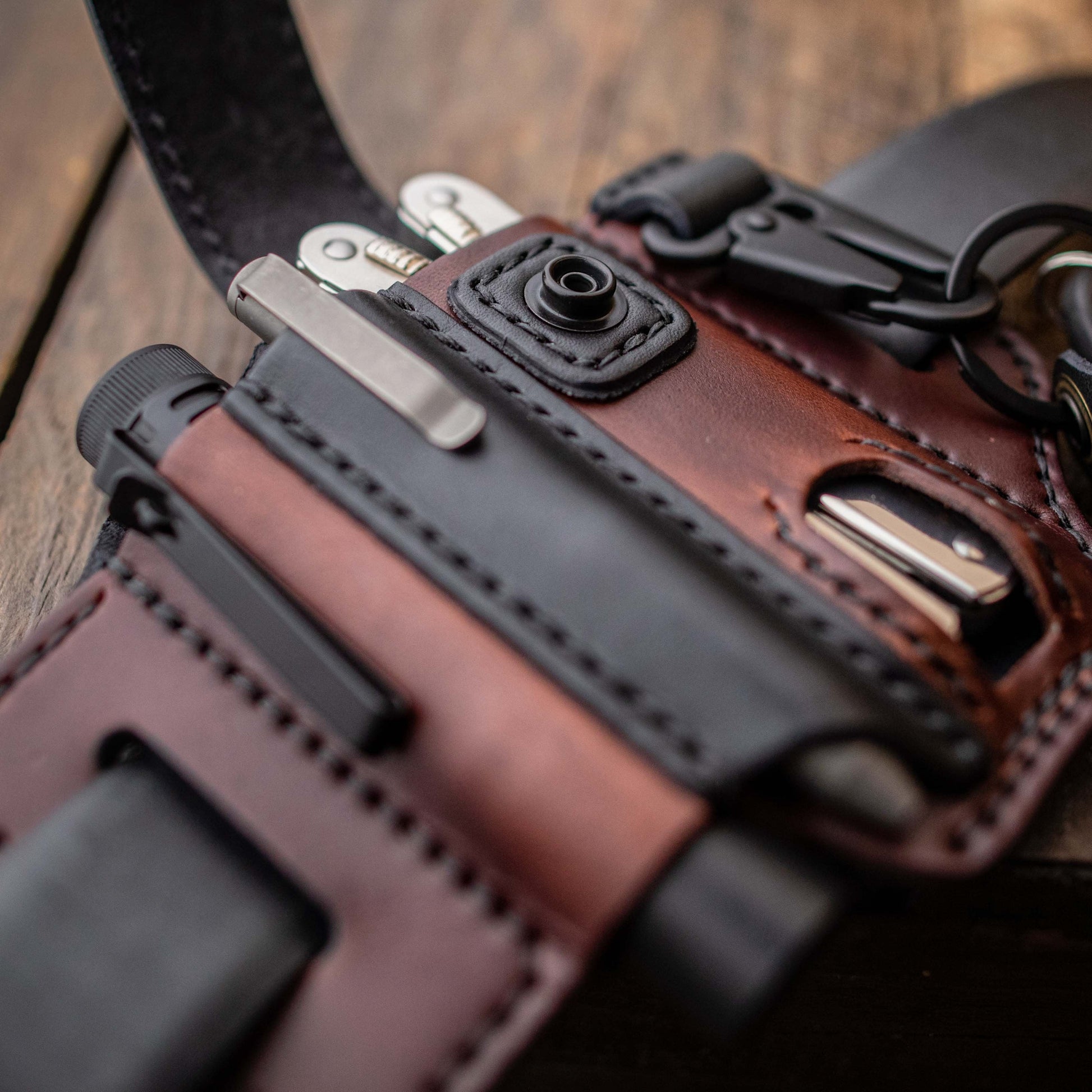 💥This week's specials - Men's Genuine Leather EDC Belt Loop Waist Outdoor Multitool Sheath - naotstore