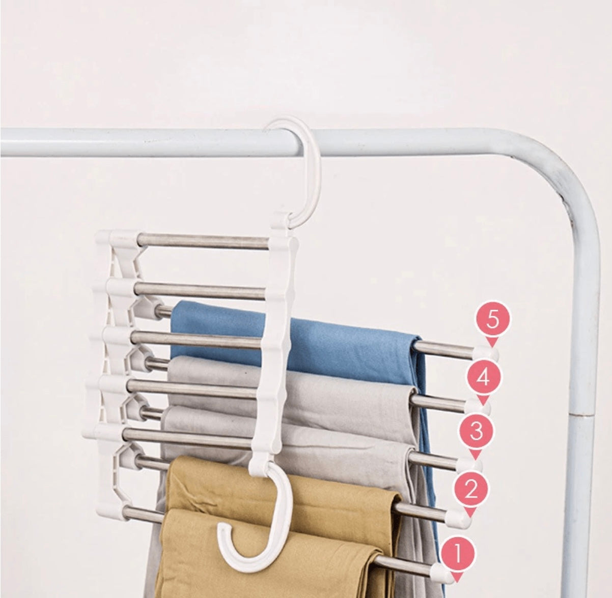 Wyhsports - 5-in-1 Multi-Functional Pants Rack