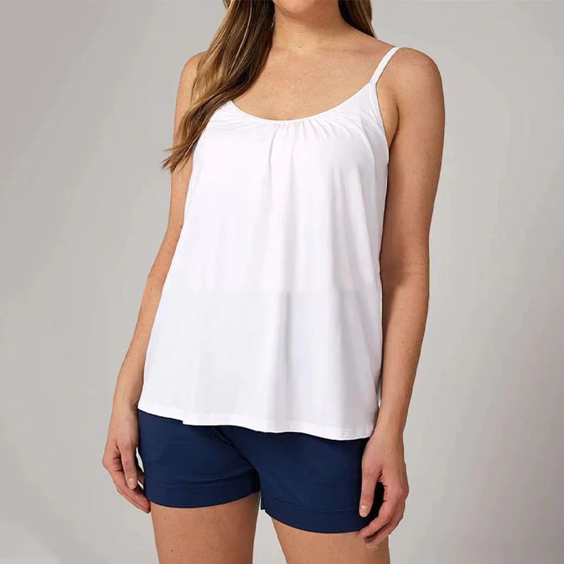 (🎁2024-Christmas Hot Sale🎁)Loose-fitting Tank Top With Built-in Bra