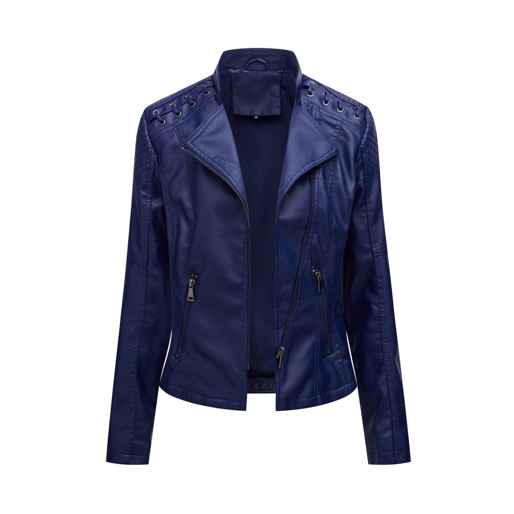 Washed Lambskin Leather Jacket