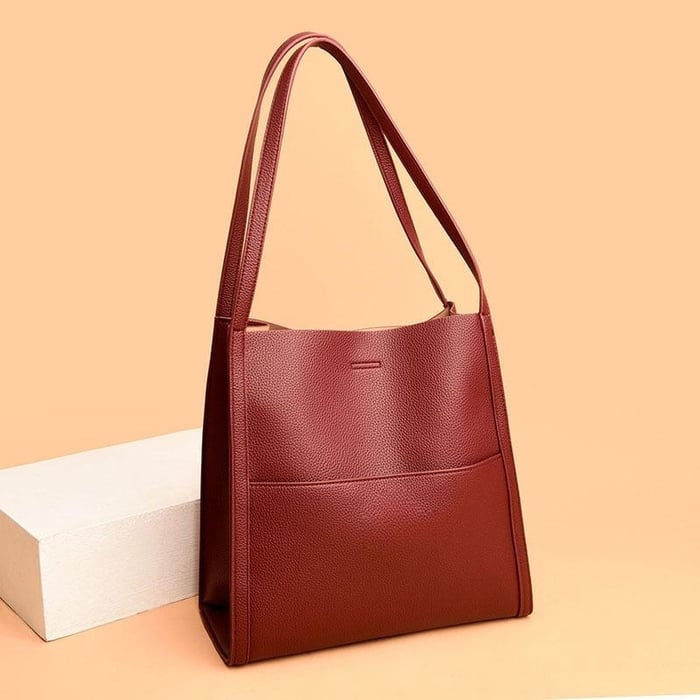 ⏰Last Day Promotion 49% OFF⏰Solid color genuine leather shoulder bag