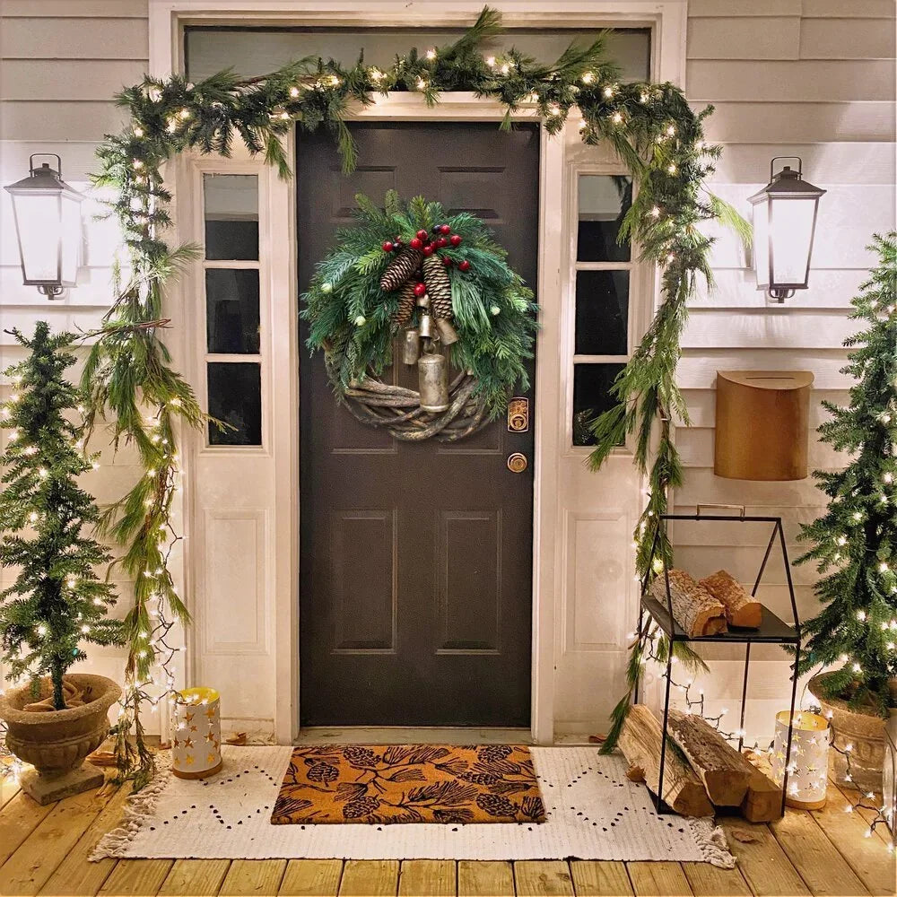 🔥Early Christmas Sale🍭 Farmhouse Christmas Wreath, Boho Wreath, Holida ...