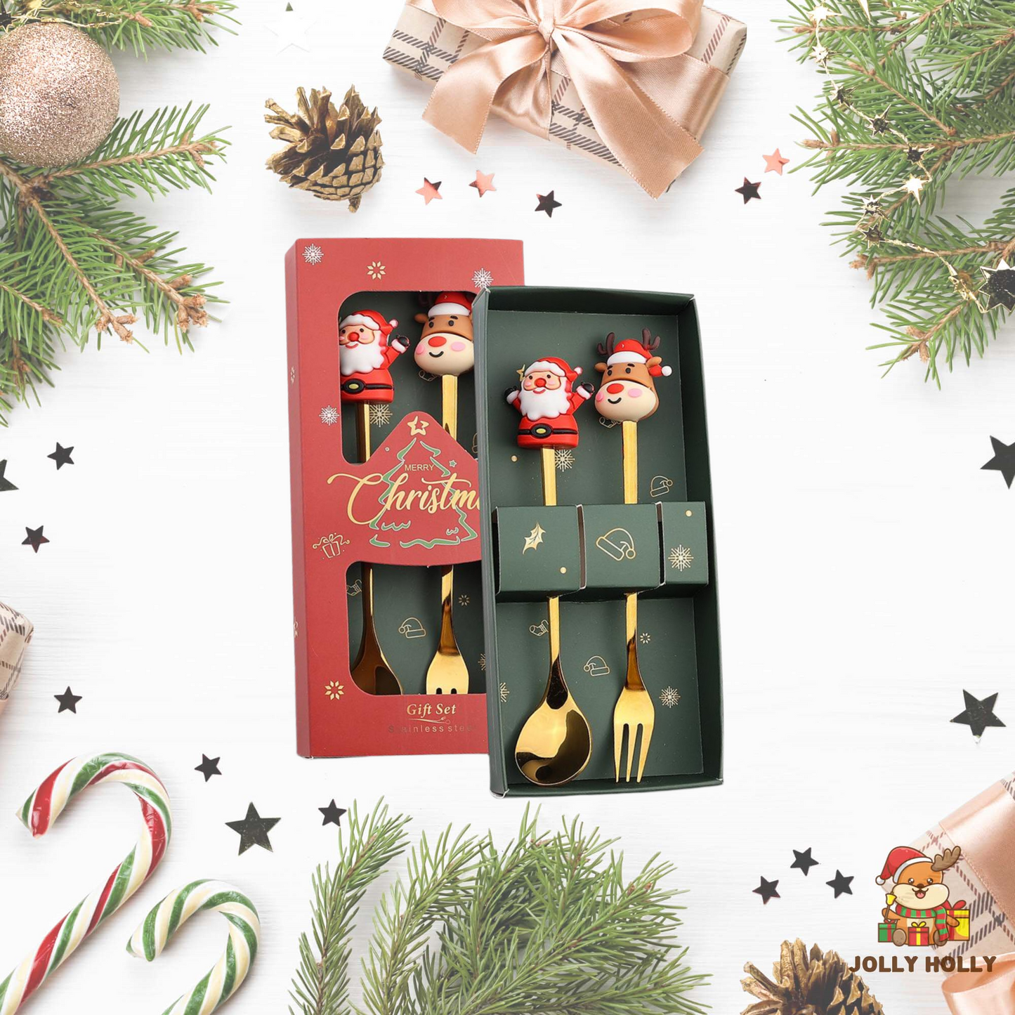 🎄Christmas Promotion 🔥 Christmas Cutlery Set🍴🥄