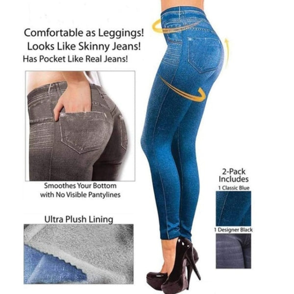 🔥LAST DAY 80% OFF🔥 Denim Leggings – Thermal Fleece Denim Jeggings