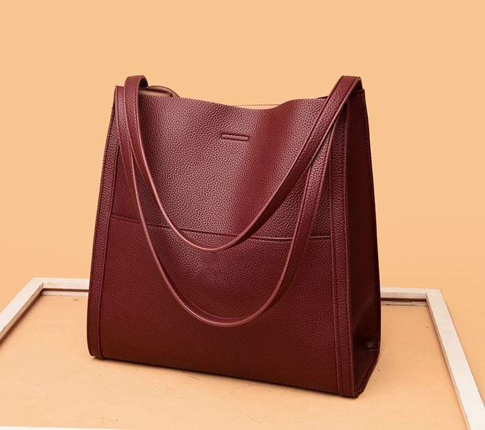 ⏰Last Day Promotion 49% OFF⏰Solid color genuine leather shoulder bag