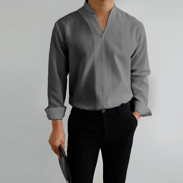 Gentlemans Simple Design Casual Shirt