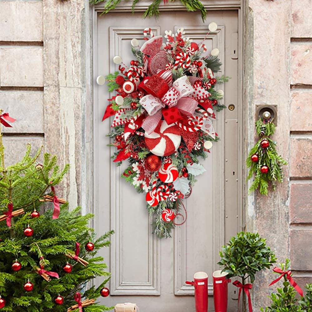 🎄🔥60% OFF - Early Christmas Sale 🍭Lollipop Christmas Wreath🍭