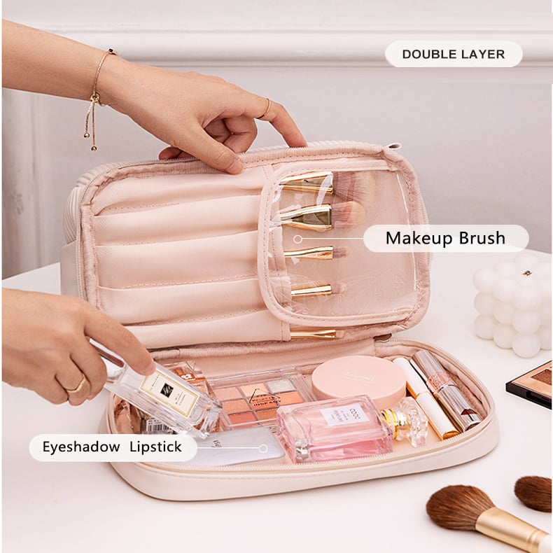 🔥52% OFF🔥SATVEETM DOUBLE LAYER COSMETICS BAG