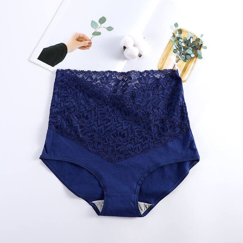 💥Buy one get two free 💥(3PCS)-Ladies high waist cotton lace panties