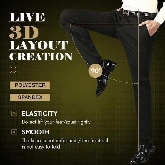 (Limited Time Promotion -55% OFF)Men's Classic Pants with Good Elasticity