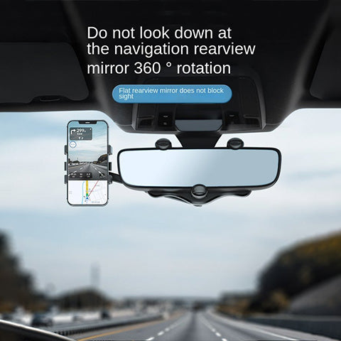 🔥🔥Hot Sale🔥 – 360° Car Rearview Mirror Phone Holder for Car Mount Phone and GPS Holder