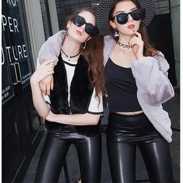 🎁Early Christmas Sale🎁 S-shaped PU Leather Leggings