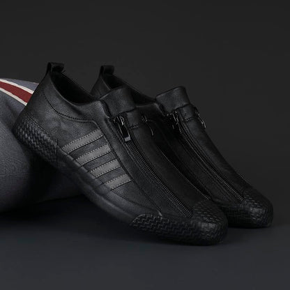 Leather Loafers Fashion British Comfortable Slip-On Shoes