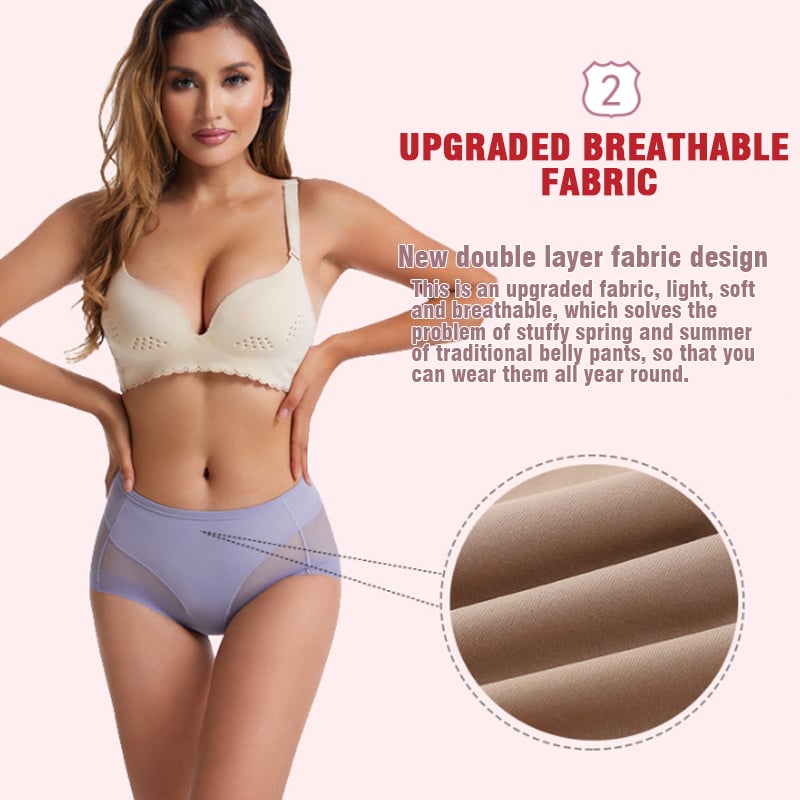 🎉Buy 1 get 3 free (4pcs)💥 High Waist Ice Silk Seamless Body Shaping Panties