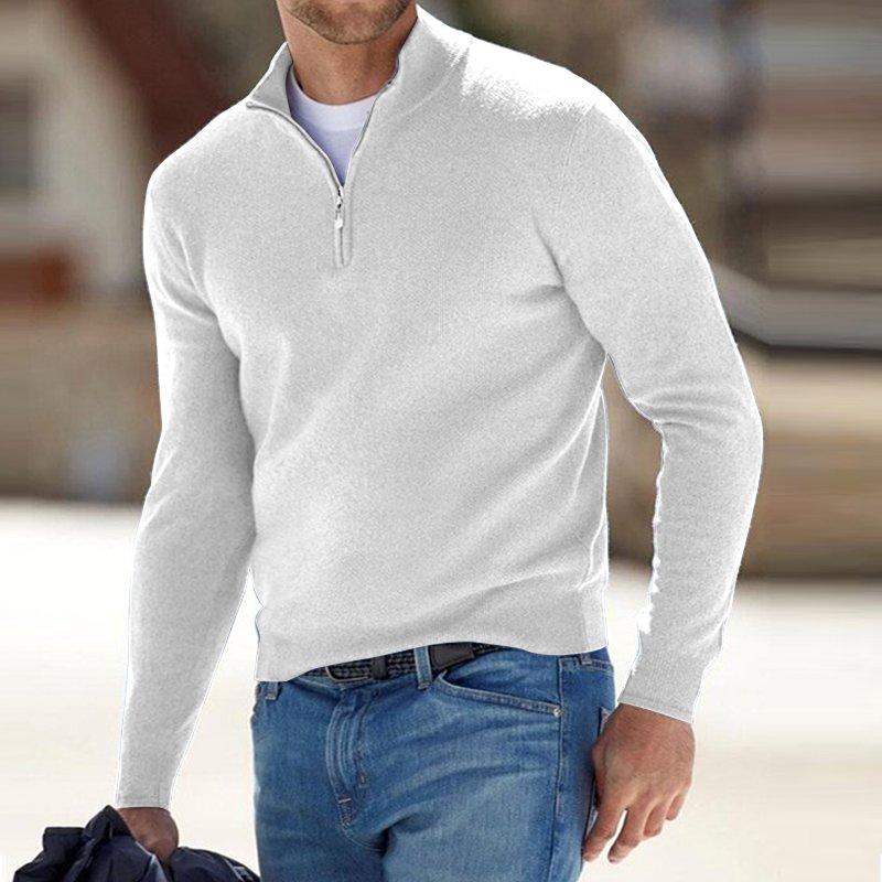 🎁Hot Sale🔥49% OFF - Men's Cashmere Zip Basic Sweater