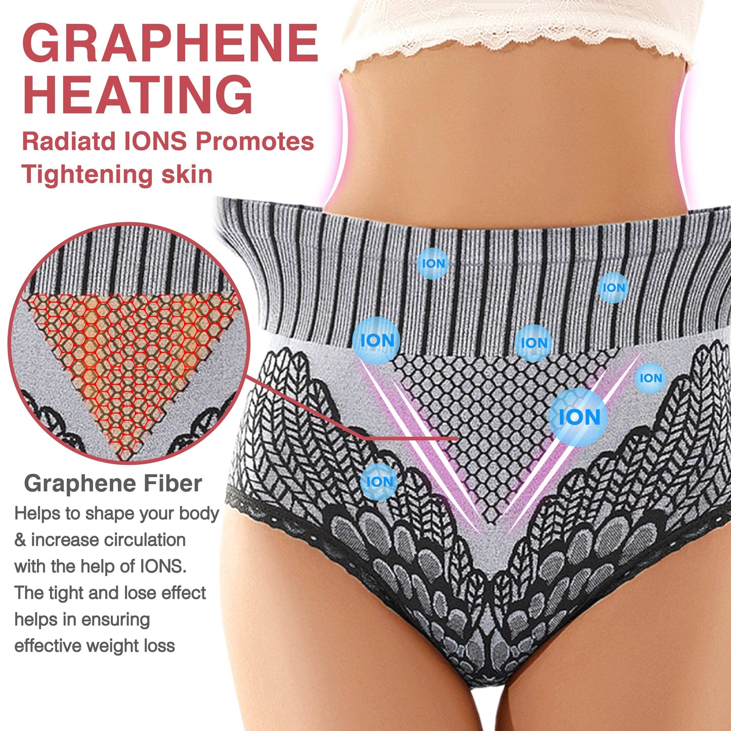 💥 buy 1 get 2 free 💥(3PCS)Graphene Fiber Restoration High Waist Briefs