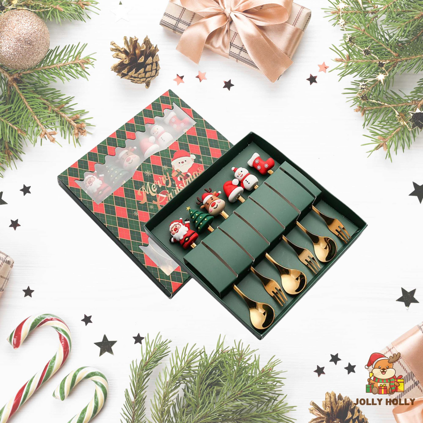 🎄Christmas Promotion 🔥 Christmas Cutlery Set🍴🥄