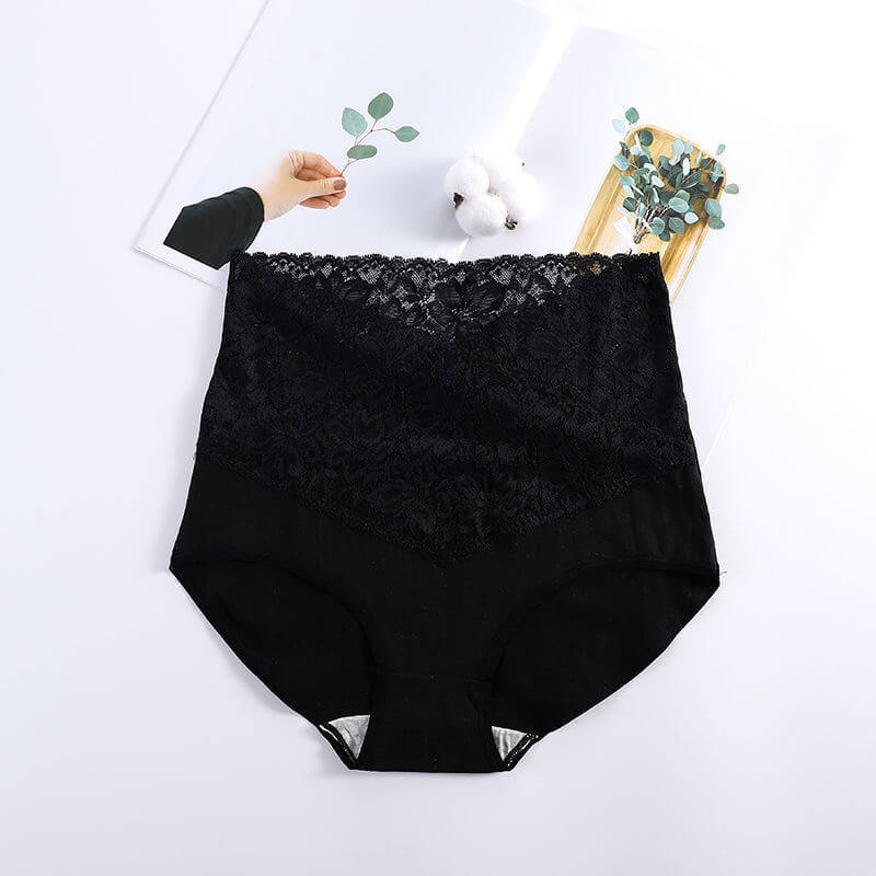 💥Buy one get two free 💥(3PCS)-Ladies high waist cotton lace panties