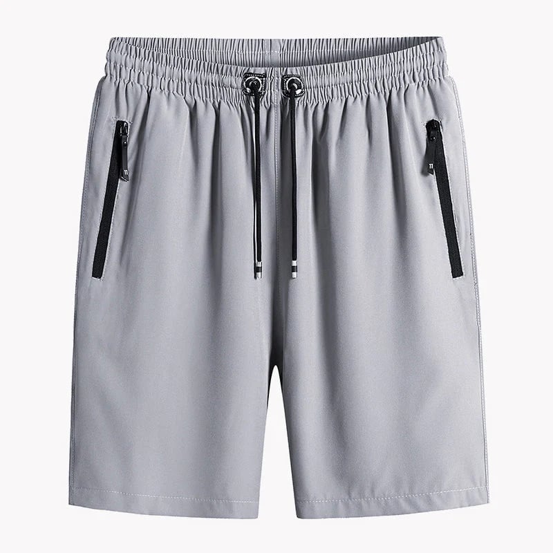 Stylish and Comfortable Plus Size Men's Ice Silk Stretch Shorts