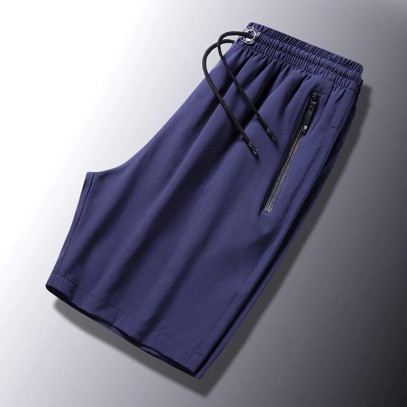 Stylish and Comfortable Plus Size Men's Ice Silk Stretch Shorts