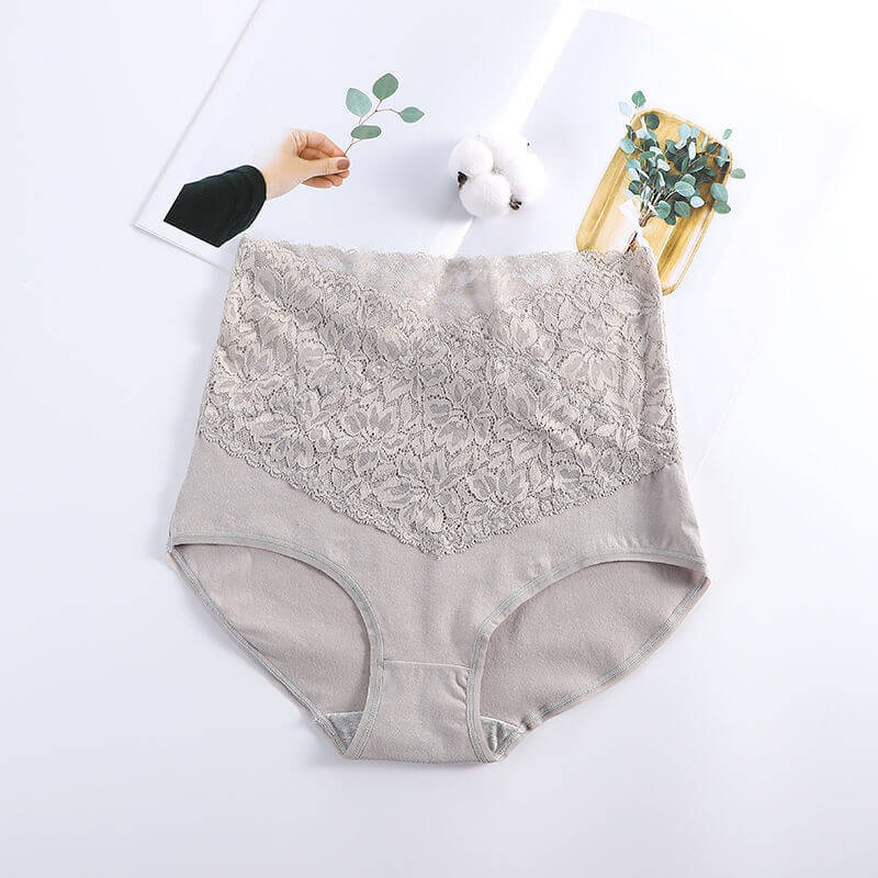 💥Buy one get two free 💥(3PCS)-Ladies high waist cotton lace panties