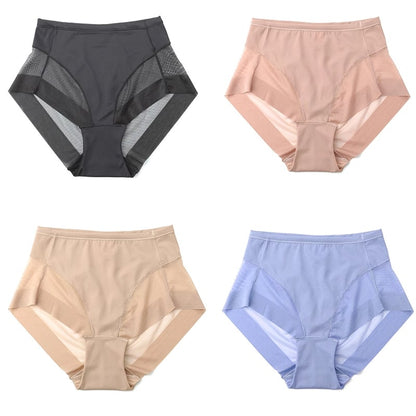 🎉Buy 1 get 3 free (4pcs)💥 High Waist Ice Silk Seamless Body Shaping Panties