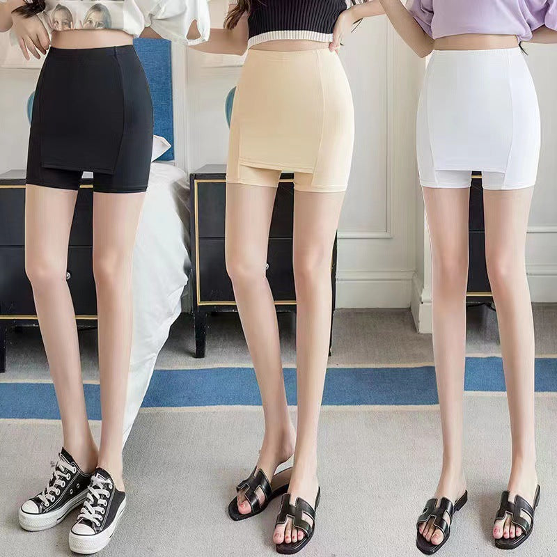 💥 Buy 1 get 2 💥 (3PCS) - double front crotch ice silk safety shorts