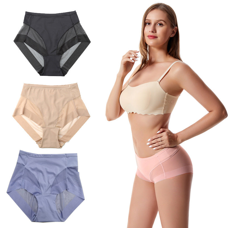 🎉Buy 1 get 3 free (4pcs)💥 High Waist Ice Silk Seamless Body Shaping Panties