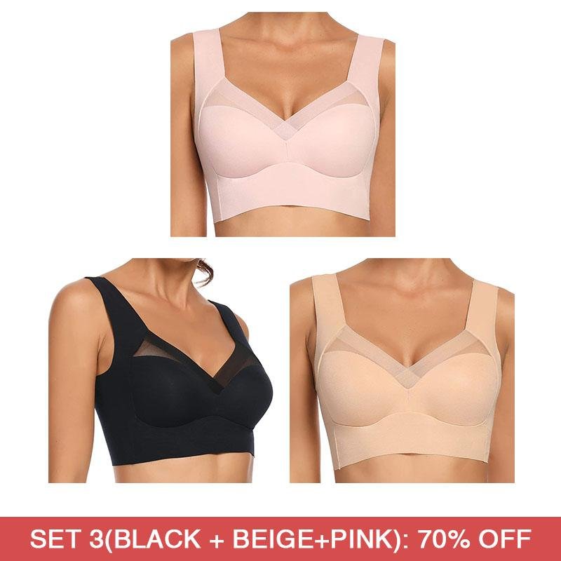 Sexy push-up wireless bra